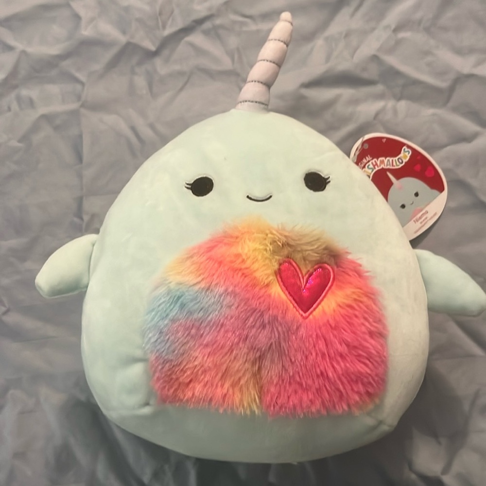 NWT Squishmallow Niema Narwal